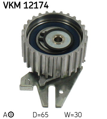 Tensioner Pulley, timing belt - VKM 12174 SKF